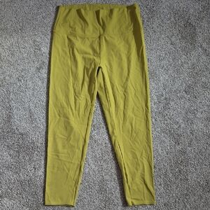 Women's Olive Green High-Waisted Leggings